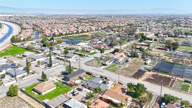 drone / aerial view featuring a residential view