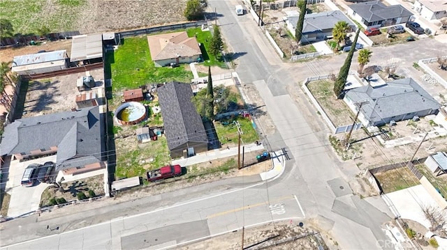 aerial view featuring a residential view