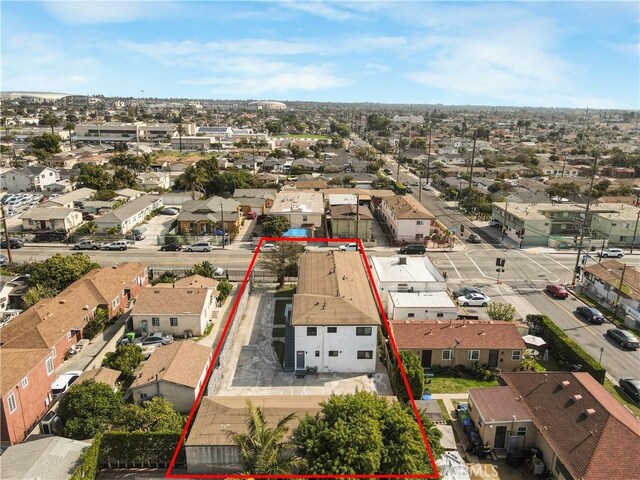 bird's eye view featuring a residential view