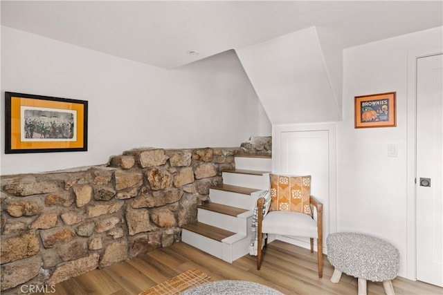 1149 Scenic Way, Rimforest, CA 92378 - stairway featuring wood finished floors