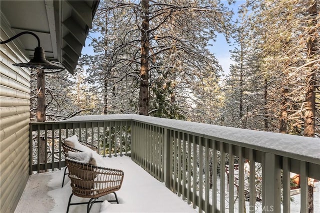 1149 Scenic Way, Rimforest, CA 92378 - view of snow covered back of property