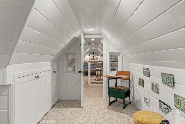 1149 Scenic Way, Rimforest, CA 92378 - additional living space featuring vaulted ceiling and light carpet