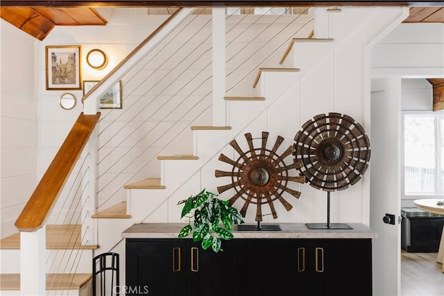 1149 Scenic Way, Rimforest, CA 92378 - staircase featuring lofted ceiling