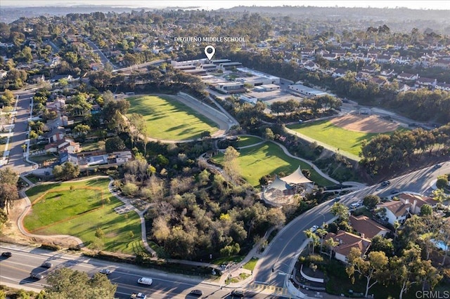 birds eye view of property