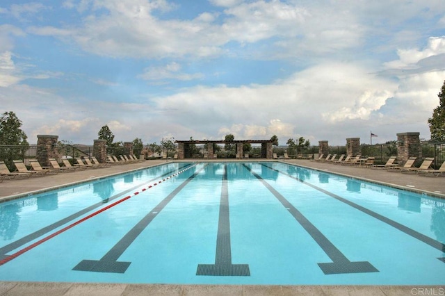 community pool featuring a patio