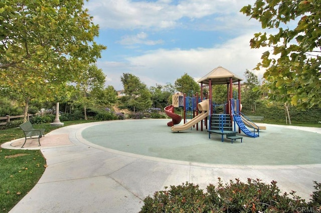 view of community jungle gym