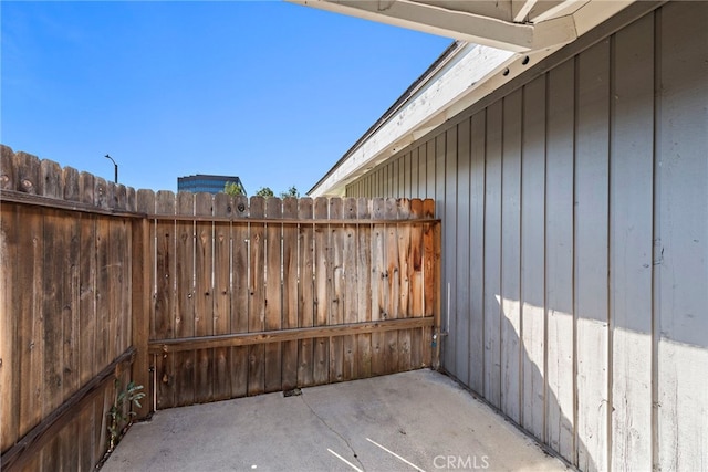 view of patio / terrace with fence