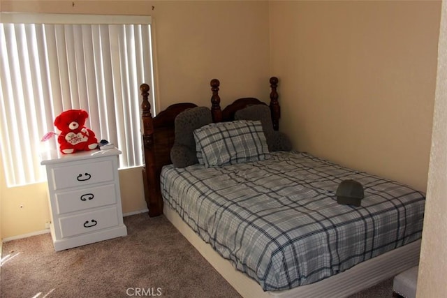 bedroom with carpet flooring