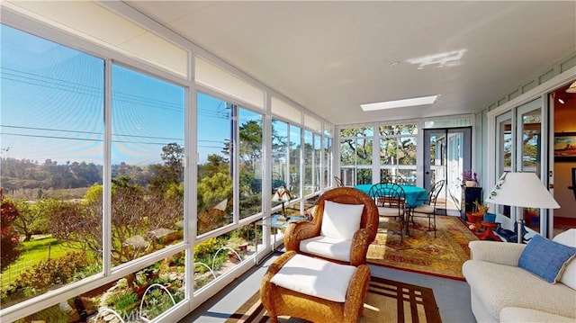 view of sunroom / solarium