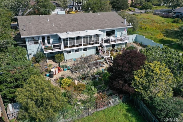 birds eye view of property