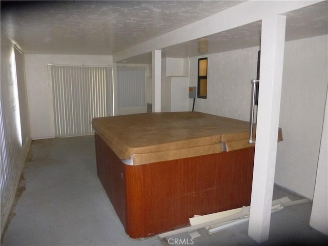 interior space with brown cabinetry