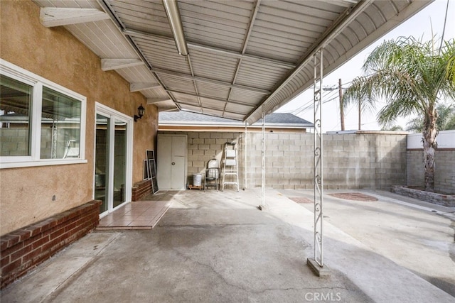 view of patio / terrace with a fenced backyard