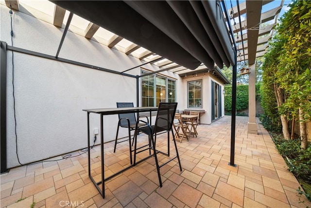 view of patio / terrace with outdoor dining area