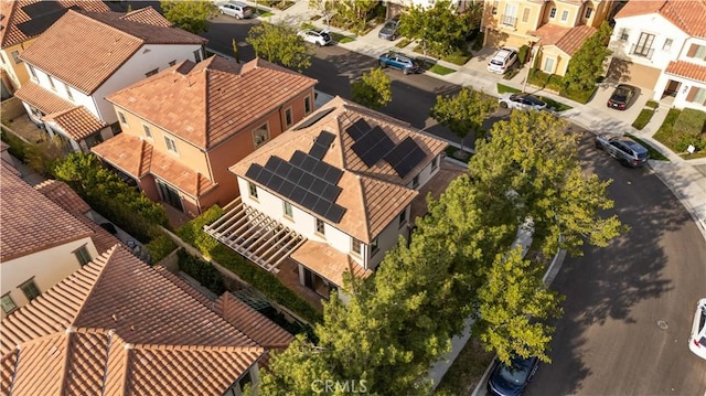 aerial view featuring a residential view