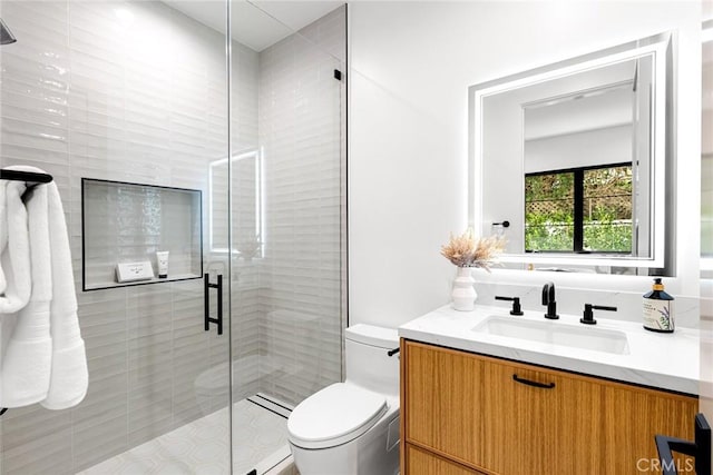 4435 Katherine Ave, Sherman Oaks, CA 91423 - full bath featuring toilet, vanity, and a stall shower