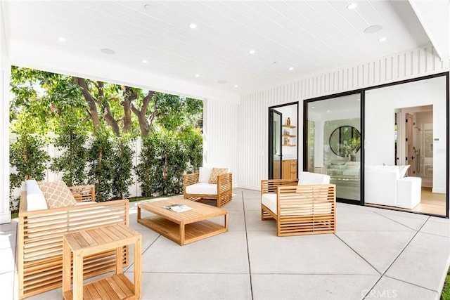4435 Katherine Ave, Sherman Oaks, CA 91423 - exterior space featuring an outdoor hangout area