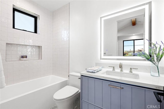 4435 Katherine Ave, Sherman Oaks, CA 91423 - full bath with shower / washtub combination, vanity, and toilet