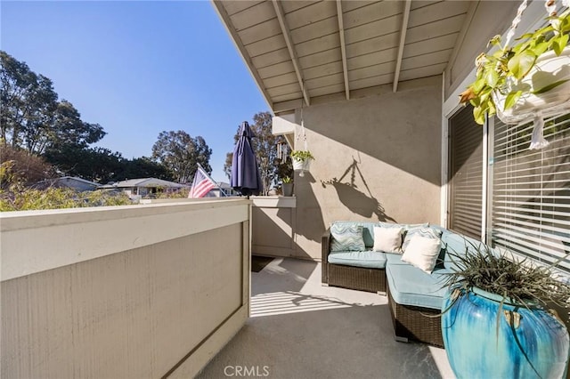 balcony with an outdoor living space