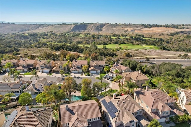 bird's eye view with a residential view