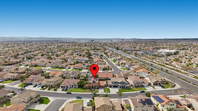 drone / aerial view featuring a residential view