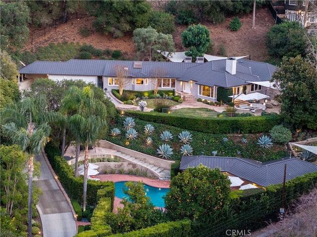 birds eye view of property