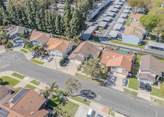 drone / aerial view with a residential view