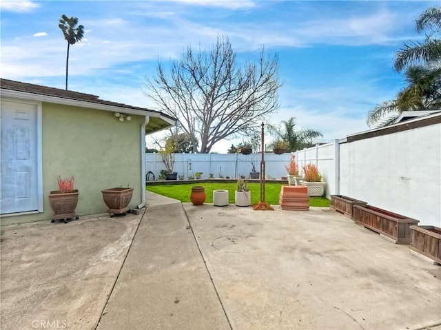 view of patio / terrace featuring a fenced backyard