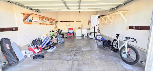 garage featuring separate washer and dryer