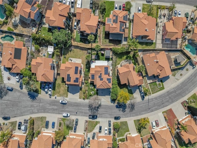 bird's eye view featuring a residential view