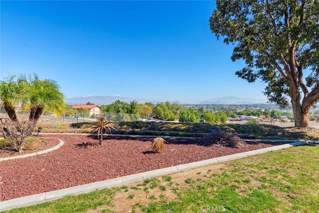 view of home's community featuring a mountain view