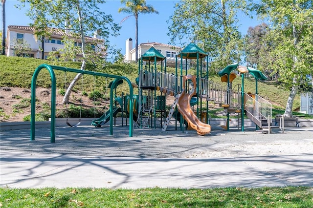 view of community jungle gym