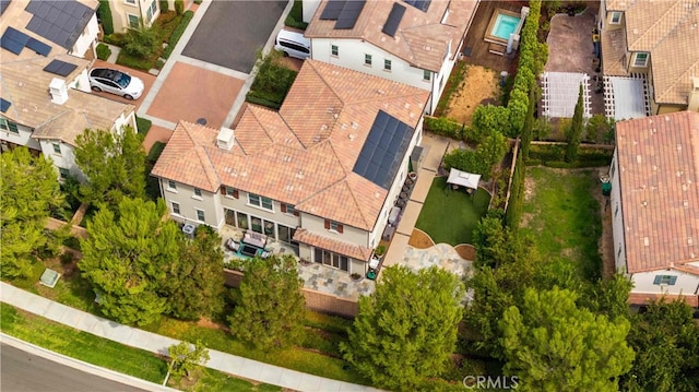 bird's eye view featuring a residential view