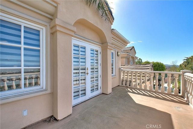 view of balcony