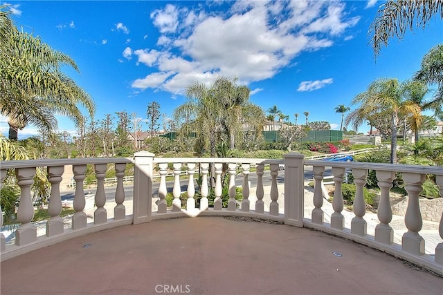 view of balcony