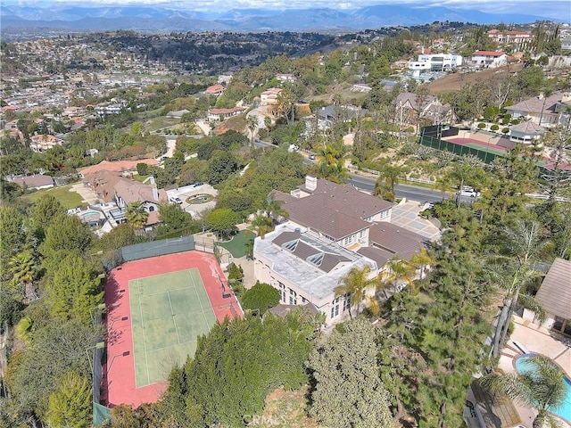 bird's eye view featuring a residential view