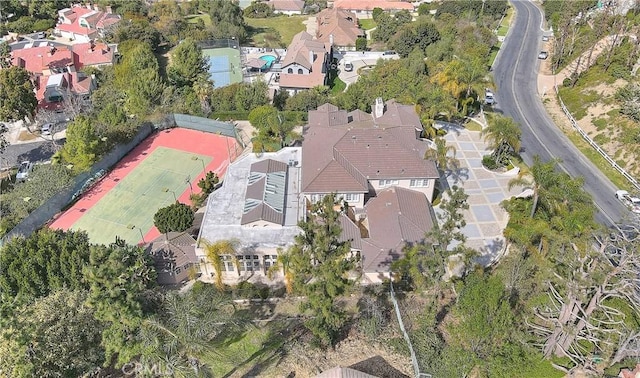 drone / aerial view featuring a residential view