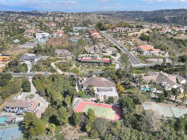 aerial view featuring a residential view