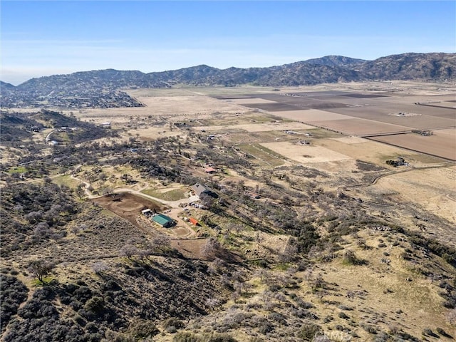 aerial view featuring a mountain view