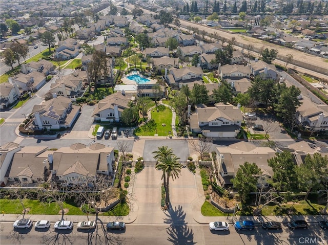 aerial view featuring a residential view