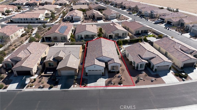 bird's eye view featuring a residential view