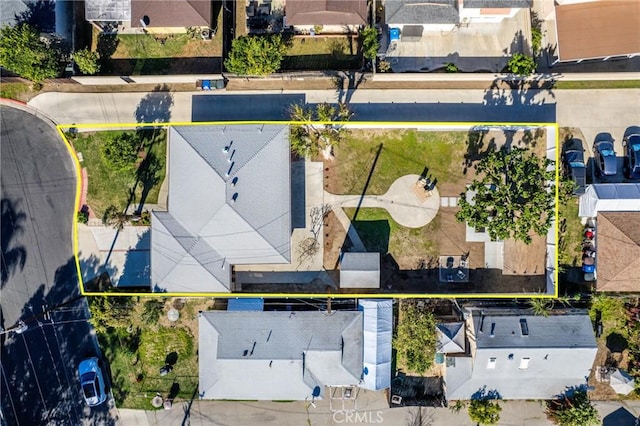 aerial view featuring a residential view