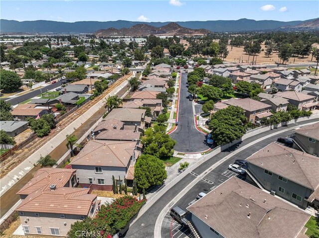1339 Castledale St, Riverside, CA 92501 - aerial view with a residential view and a mountain view