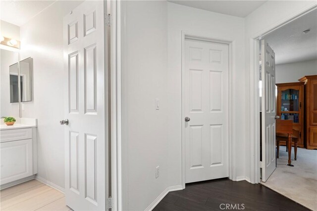 1339 Castledale St, Riverside, CA 92501 - hall featuring baseboards and wood finished floors