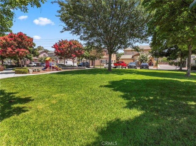 1339 Castledale St, Riverside, CA 92501 - view of yard with playground community