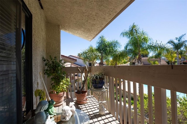 view of balcony