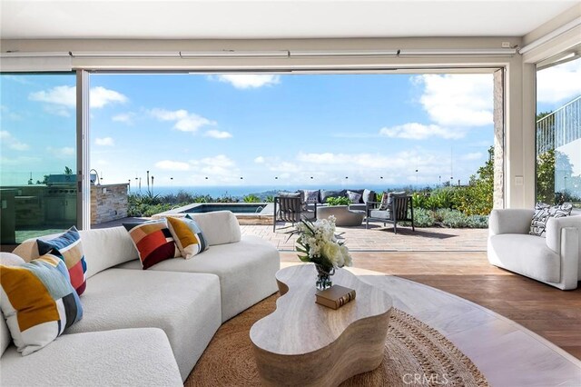 3355 Alta Laguna Blvd, Laguna Beach, CA 92651 - living room with wood finished floors