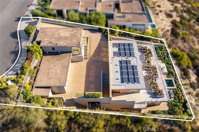 3355 Alta Laguna Blvd, Laguna Beach, CA 92651 - view from above of property with property parcel outlined