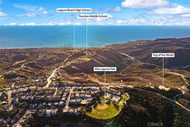 3355 Alta Laguna Blvd, Laguna Beach, CA 92651 - aerial view of property's location featuring a large body of water