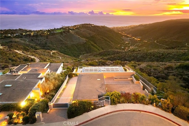 3355 Alta Laguna Blvd, Laguna Beach, CA 92651 - aerial view at dusk of a mountain view