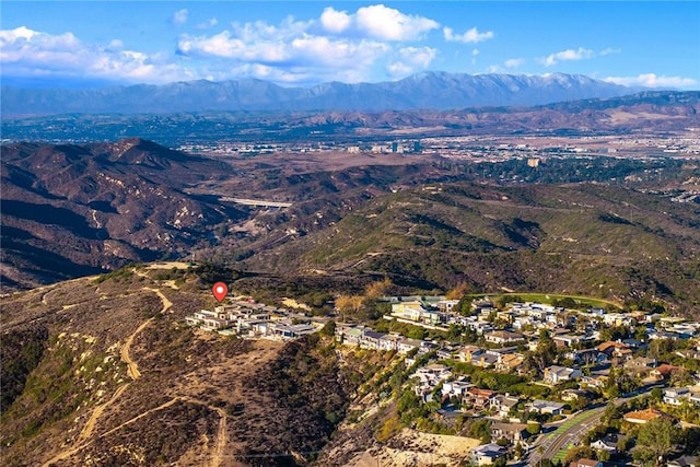 3355 Alta Laguna Blvd, Laguna Beach, CA 92651 - aerial view of property and surrounding area featuring a mountain backdrop